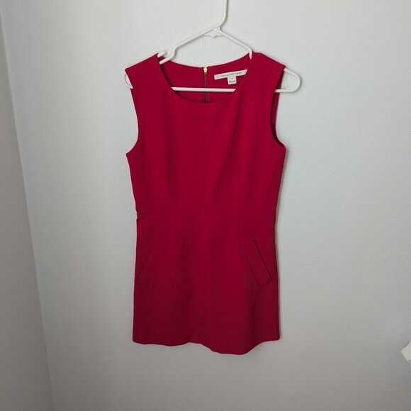 Diane Von Furstenberg Dresses & Skirts - Diane Von Furstenberg Red Sleeveless Dress, 6